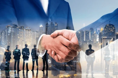 Microsoft Partner Handshake