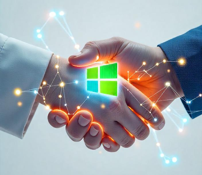 Microsoft Partner Handshake